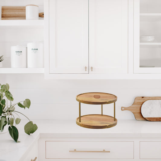 RANGEMENT POTS D'ÉPICES EN BAMBOU VÉRITABLE-AKASAN