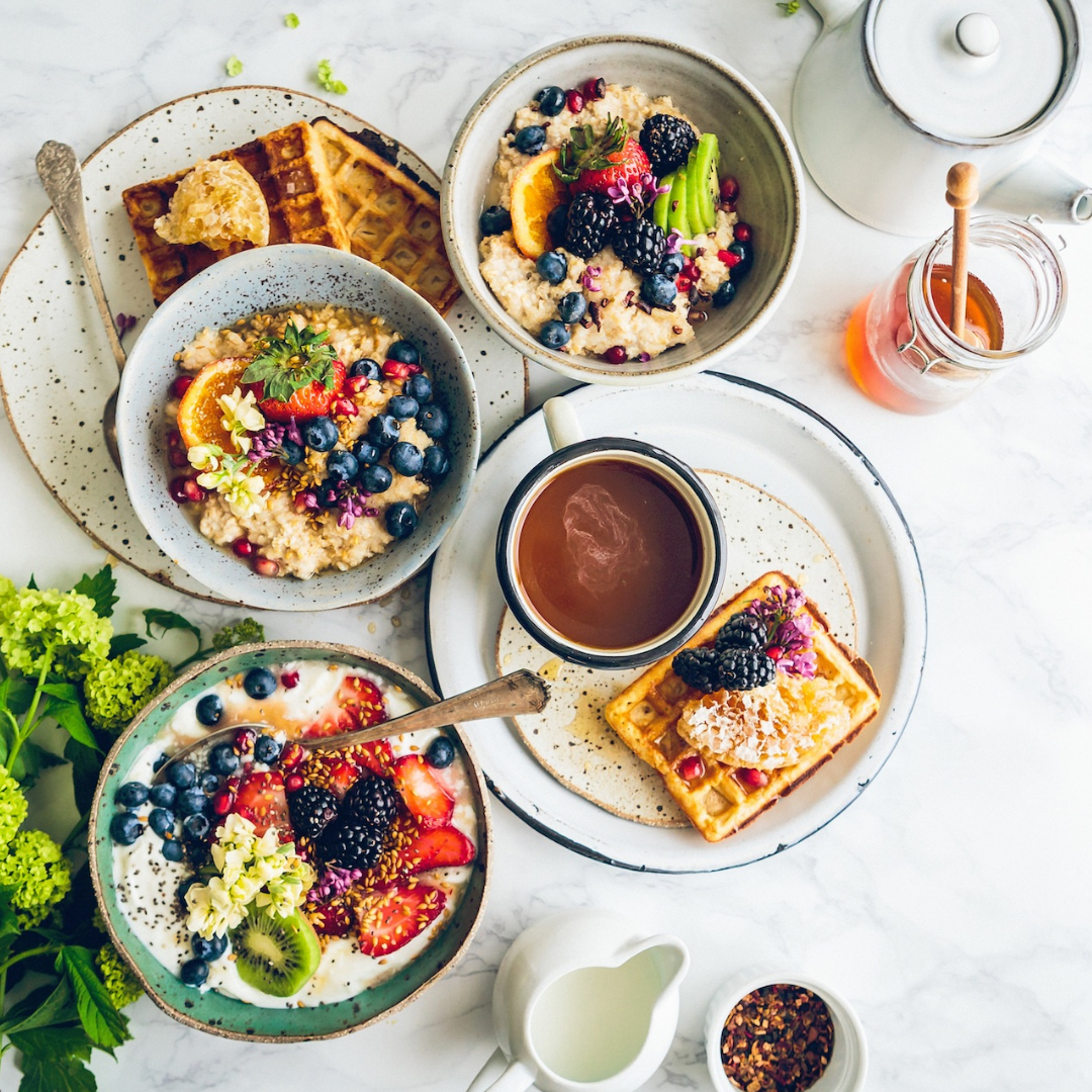 Le petit-déjeuner.