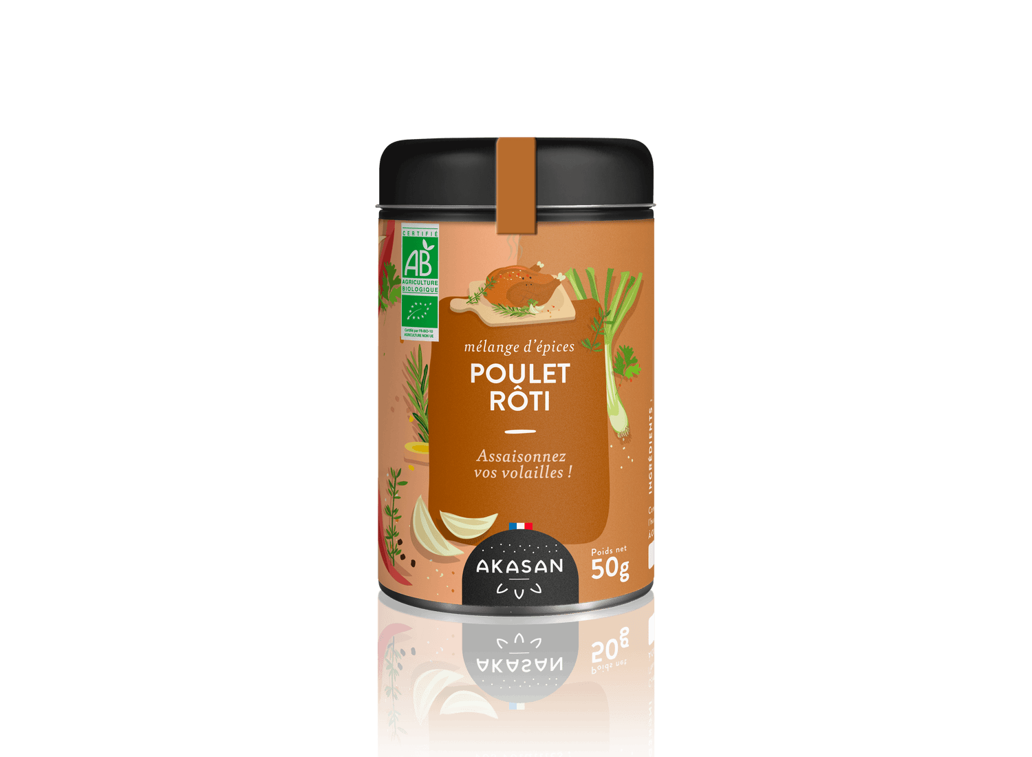 Mélange d’Épices Poulet Rôti Akasan BIO-AKASAN