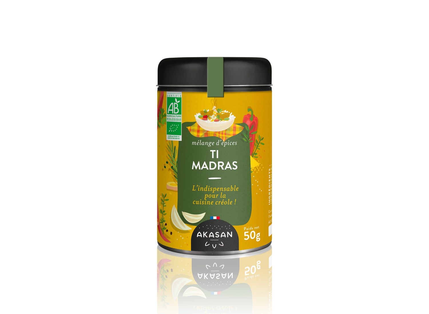 Mélanges d’Épices Ti Madras Akasan BIO-AKASAN